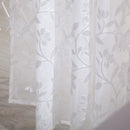 Romantic Floral Tulle Voile Curtain Drape Panel Sheer Scarf Valances White