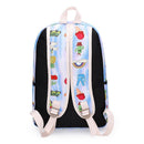 3pcs/Set Cute Women Men Food Print Canvas Backpack Shoulder Bags Clutch (K)