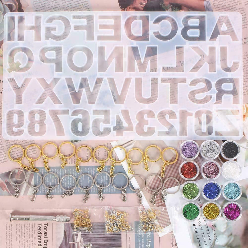 186Pcs/set DIY Jewelry Silicone Casting Molds Tools Set Contains B1Q9 U7K9