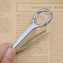 Portable 10X Magnifier Handheld Magnifying Glass with Tweezers Repairing Magnifier