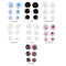 6pcs In Ear Earphone Silicone Earbuds Replacement for KZ LZ A4 DZ9 (Black)