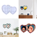 Heart-to-heart Shaped Photo Frame Mold - DIY Silicone Picture Frames Molds