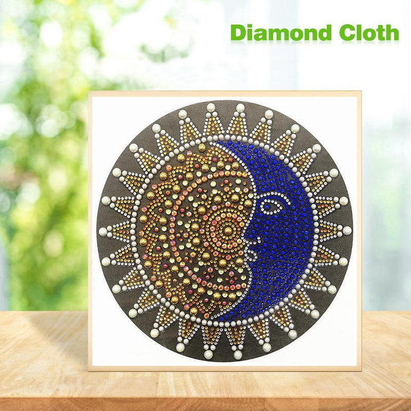 5D DIY Special Shaped Diamond Painting Moon Face Cross Stitch Mosaic Kits