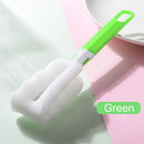 3pcs-Sponge Long Handle Cup Brush Baby Glass Bottle Kitchen Cleaning Tool