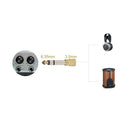 3.5mm Female to 6.5mm Male Headphone to Stereo Microphone Jack Adapter