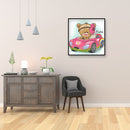 5D Cartoon Bear Pattern Diamond Painting Full Round Drill Rhinestone Gift