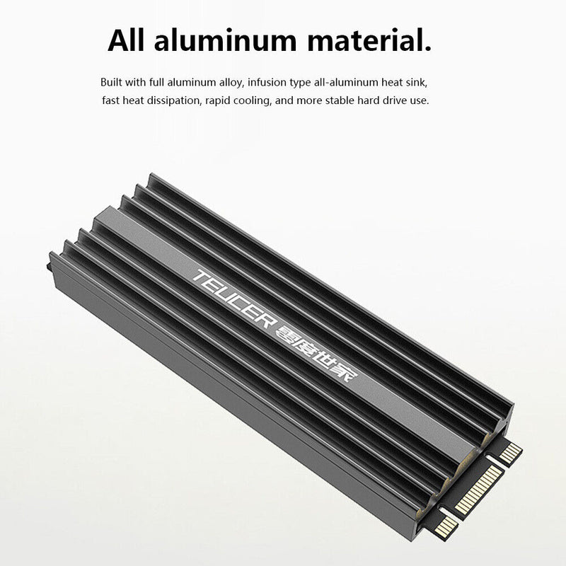 TEUCER M2-LD02 M.2 SSD Heat Sink 9mm M2 2280 Solid State Hard Disk Heat Radiator