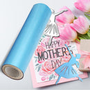 5m Rolled Foil Printing Sheet Holographic Heat Transfer DIY Craft Stamping Paper