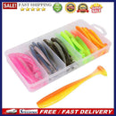 50pcs T Tail Soft Lures Artificial Fishing Bait for Freshwater (7cm 2.1g)