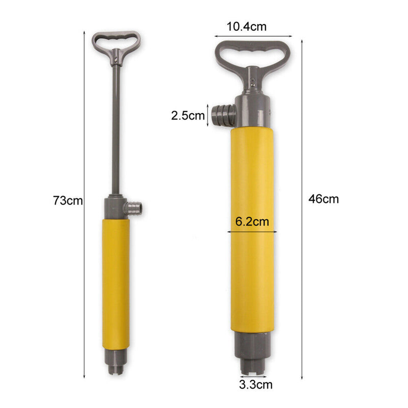 46cm Kayak Hand Pump Canoe Hand Bilge Pump for Emergency Rescue (Yellow) Newly