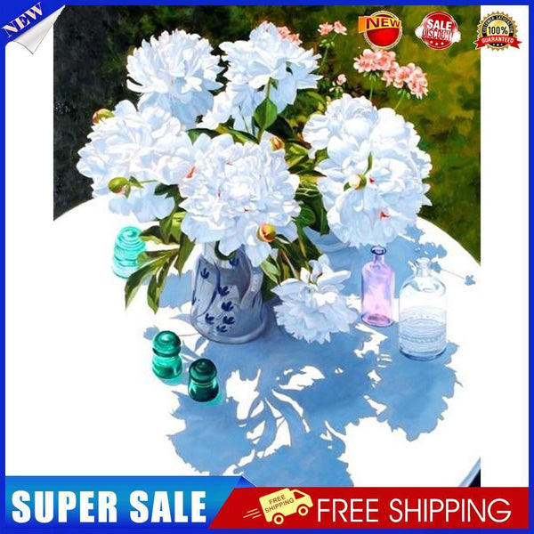 Bouquet on Table Oil Paint By Numbers Kit DIY Acrylic Painting on Canvas