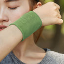 Wrist Sweatband Tennis Sport Wristband Volleyball Gym Wrist Brace (Green) Newly
