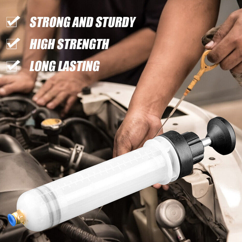 200cc Car Oil Fluid Extractor Filling Syringes Bottle Hand Pump Car Accessories