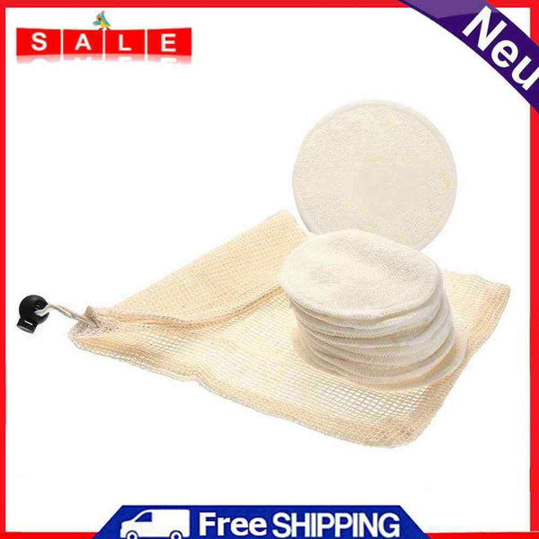 12pcs/set Bamboo Fiber Makeup Fabrics Reusable Makeup Kit for Facial Cleansing
