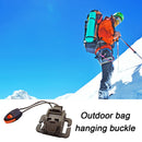Outdoor Backpack Clip Molle Hanging Buckle w/ Whistle Rope (Army Green) Newly