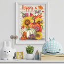 DIY Diamond Painting Pumpkin Bouquet Autumn Specially Shaped Partial Drill (KA457)