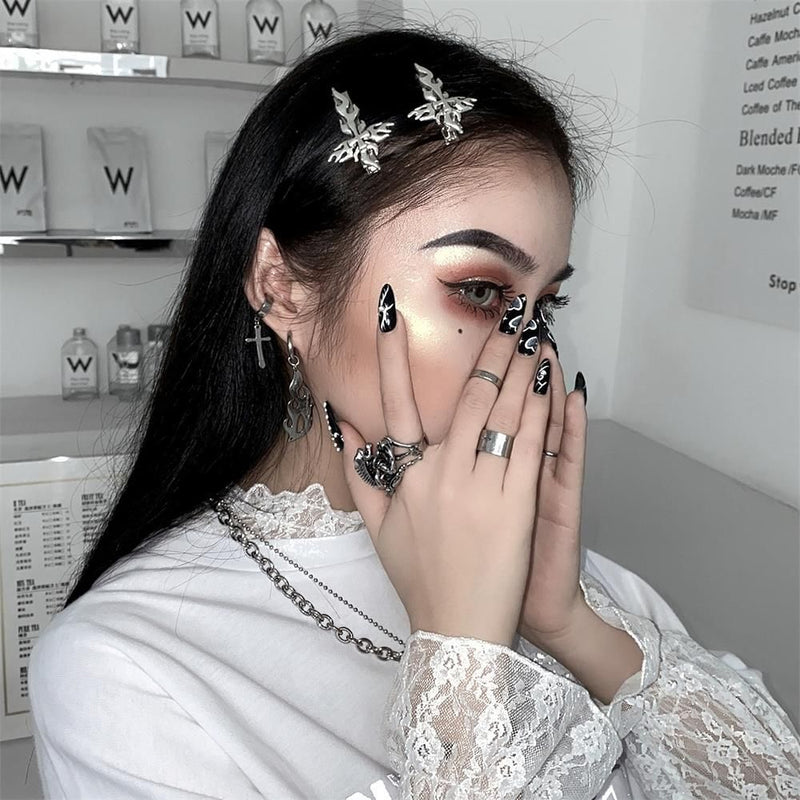 Dragon Pattern Trending Headwear Barrette Flame Hair Clip Wave Sun Hairpins