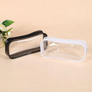 Waterproof Dust-proof PVC Transparent Pencil Case Zipper Pen Holder (White)