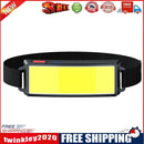 2pc COB LED Headlight Flashlight USB 3 Mode Outdoor Travel Camping Hiking