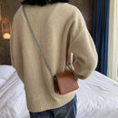 Women Letters Chain Crossbody Bags PU Leather Shoulder Messenger Mini Handbags