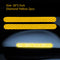 2x Car Reflector Stickers Rearview Mirror Reflective Warning Tape (Yellow) Newly