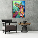 Painting By Numbers Kit DIY Turtle Hand Painted Canvas Oil Art Picture Gift