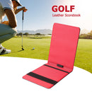 PU Crocodile Golf Leather Scorebook Golf Game Tracker Book with Pencil Hold