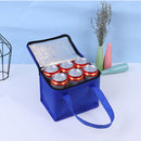 Portable Drink Beer Foil Insulation Cooler Bag Lunch Thermal Pack (Blue S) Newly