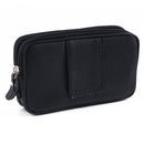 Male Pure Color Mobile Phone Holder Zipper Outdoor Jogging Sports Running Bag