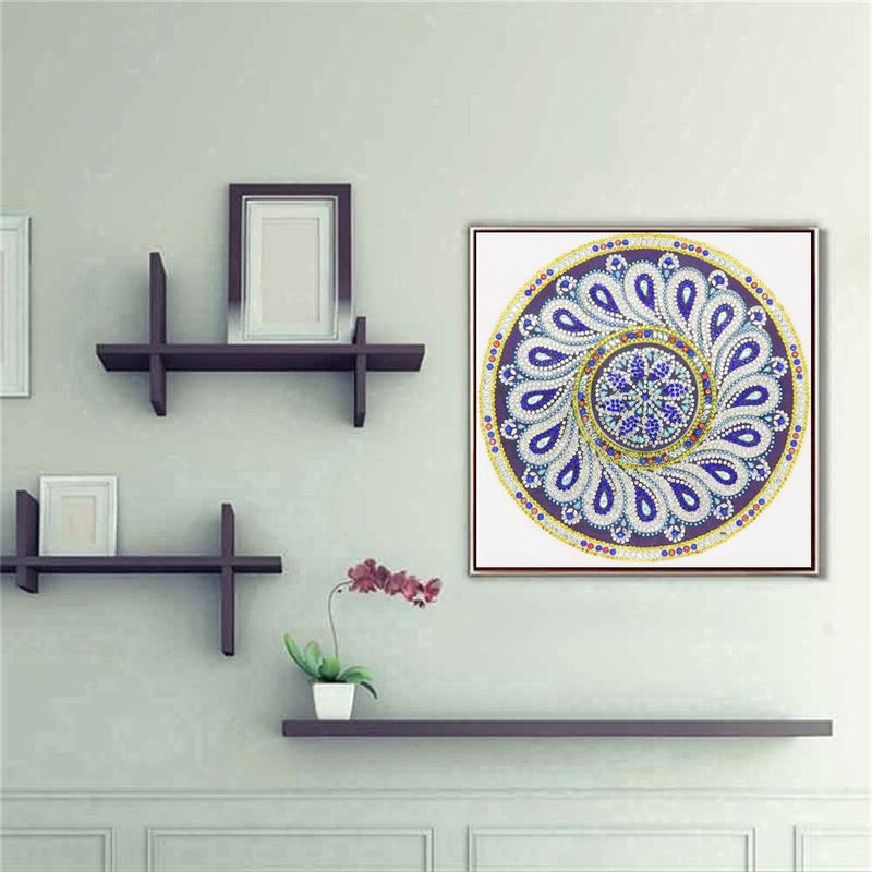 5D DIY Special Shaped Diamond Painting Mandala Cross Stitch Kits (R8349) Newly