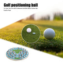 Iron+ABS Golf Ball Marker Outdoor Golf Marker Ball Position Parts for Cap Vis