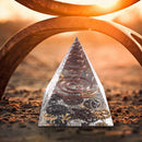 5cm Orgonite Pyramid Heal Chakra Crystal Stone Energy Orgone Generator (E) Newly