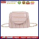 3pcs Leather Mini Shoulder Bags Women Chain Messenger Bags(Beige)