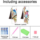 2pcs 5D DIY Diamond Painting Leather Bookmark Special-shaped Drill Book Mar