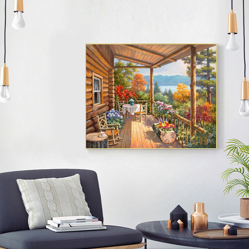 Corridor Oil Paint By Numbers Kit DIY Acrylic Painting on Canvas Frameless