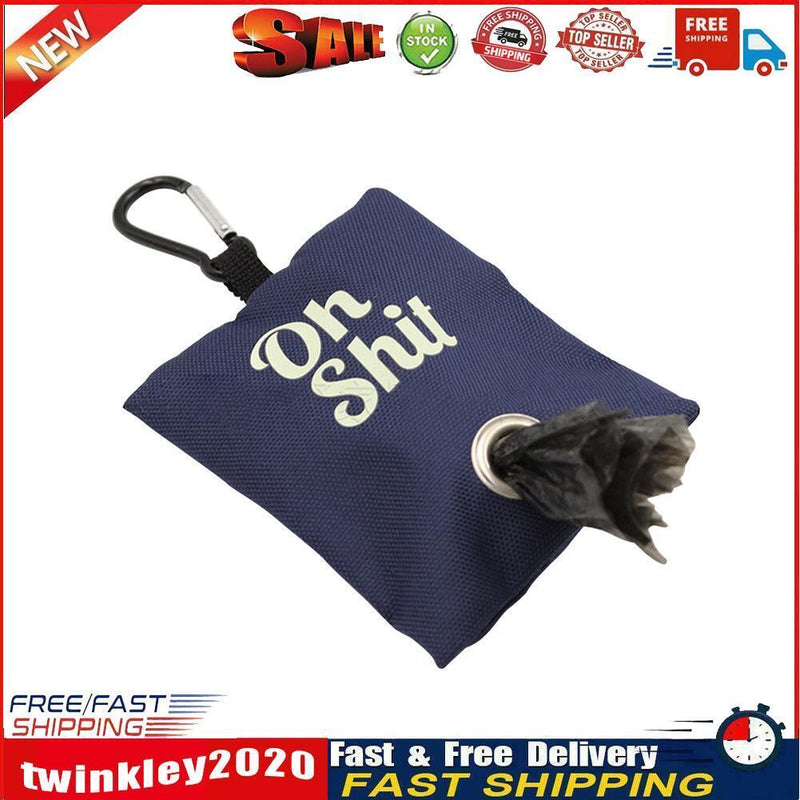 Pets Garbage Poop Bag Dispenser Dog Waste Bag Holder Organizer (Dark Blue) Newly