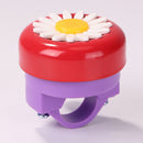 Kids Bicycle Bell Handlebars Road MTB Bike Daisy Ring Alarm (Red+Purple)