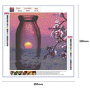 5D DIY Full Drill Diamond Painting Cross Stitch Kit (HG107 Bottle Scenery) Newly