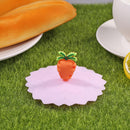 Silicone Heat-resistant Dust-proof Sealed Cup Lid Food Wrap Cover (Radish)