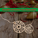 6pcs Wooden Xmas Hollow-out Hanging Ornament Christmas Tree Decor Kids Gift
