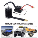 RC Cars Waterproof 4370KV Brushless Motor 60A ESC Kits for 1/10 (Black) Newly