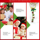Christmas Tree Bells Pinecones Bow Door Wall Hanger Pendant r Wreath Deco O2J4