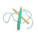 8Pcs 1# 2#Net Making Mending Needle For Fishing Trawls Color Random Nets V2I0