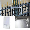 Solar LED Wall Lamp IP65 Human Induction Sensor White Light Outdoor (White)