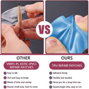 Vinyl Repair Patch Waterproof Repair Patches Kit for Inflatable Product 60 Pcs