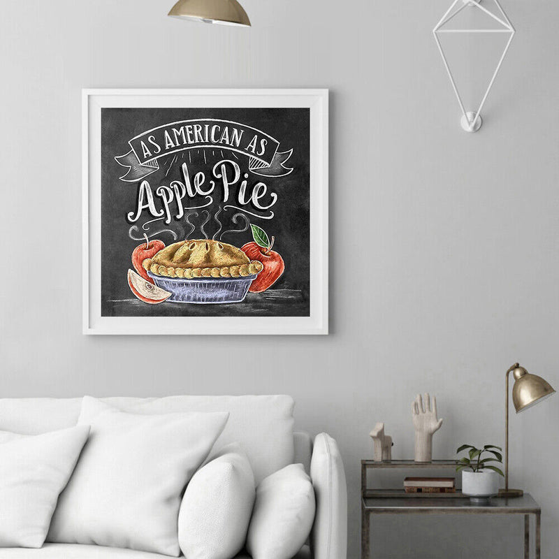 5D DIY Diamond Painting Blackboard Painting Full Round Diamond Mosaic Home