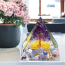 Crystal Pyramid Healing Energy Meditation Stones Home Office Decoration Crafts