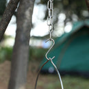 Stainless Steel Hanging Rack Barbecue Tripod Storage Rack Camping Tripod