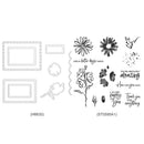 Flower Square Border Paper Cut Dies Stencil Silicone Seal Stamp Mold (C) Newly