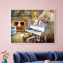 5D DIY Full Drill Diamond Painting Piano Embroidery Mosaic Craft Kit Home Decor
